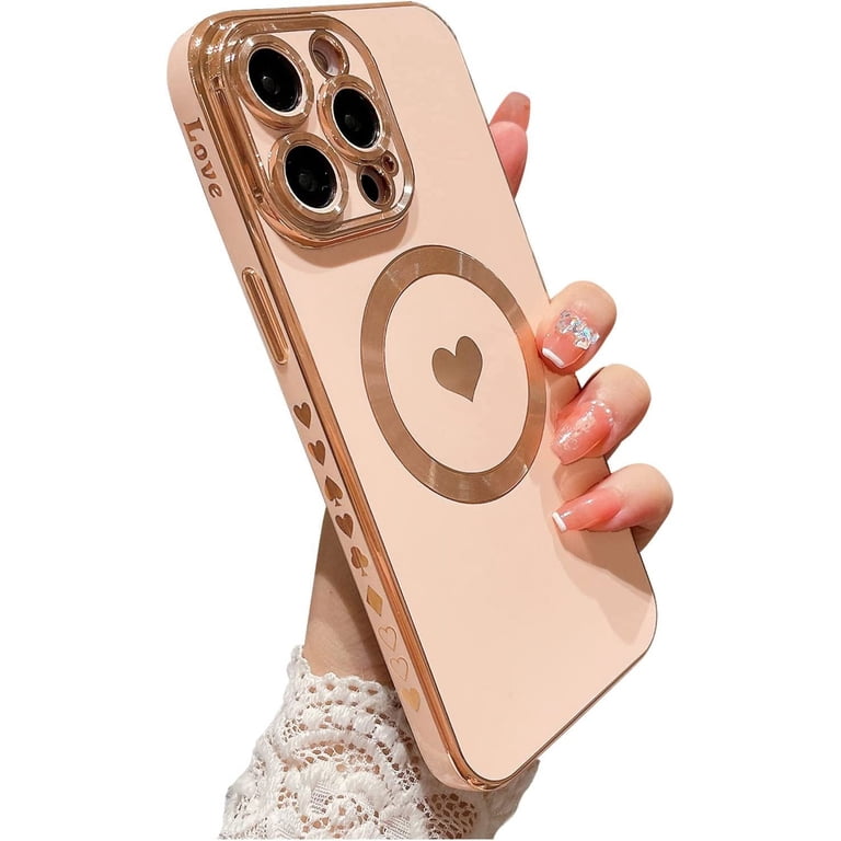 for iPhone 12 Pro Max Case Compatible with MagSafe, Luxury Love
