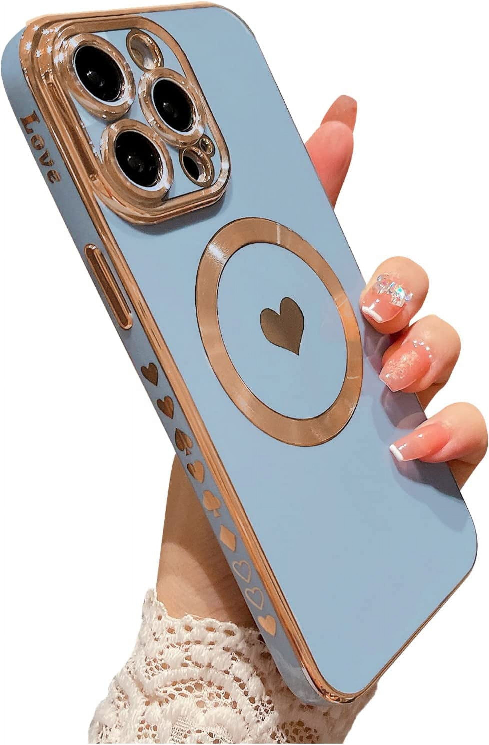 for iPhone 12 Pro Max Case Compatible with MagSafe, Luxury Love