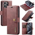 thumbnail image 1 of for iPhone 12 Pro Max Case Detachable 2 in 1 Wallet Case with RFID Blocking Card Holder, 2 in 1 Removable PU Leather Flip Folio Kickstand Magnetic Clasp Shockproof Phone Cover,Red, 1 of 8