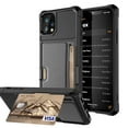 thumbnail image 1 of iPhone 12 Pro Max Case, Dteck Heavy Duty Hard Silicone Shockproof Card Slots Wallet Case Built-in Metal Magnetic Iron for Apple iPhone 12 Pro Max 6.7 inch, Black, 1 of 8