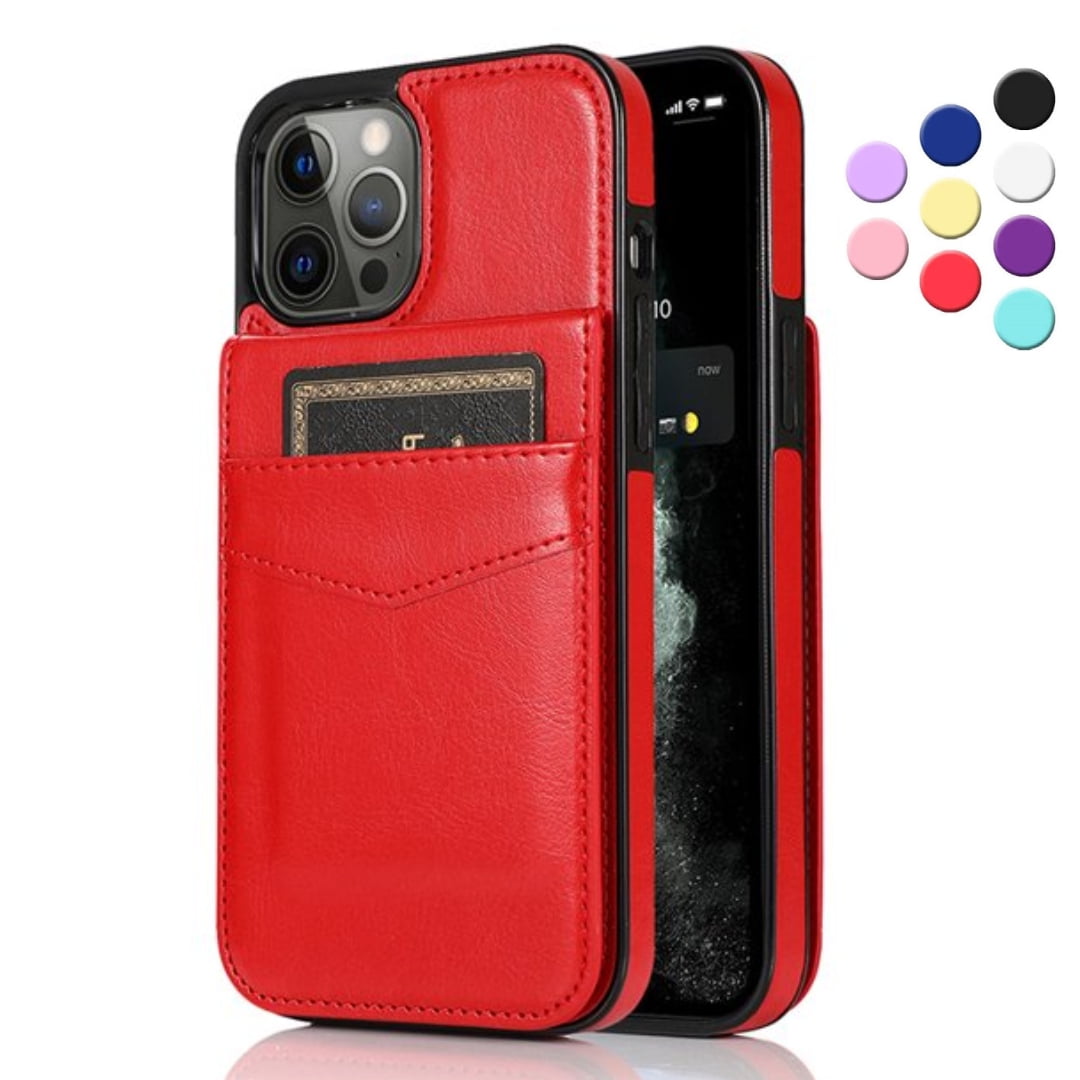 iPhone 12 Pro Max Case, Leather Wallet Case iPhone 12 Pro Max 6.7