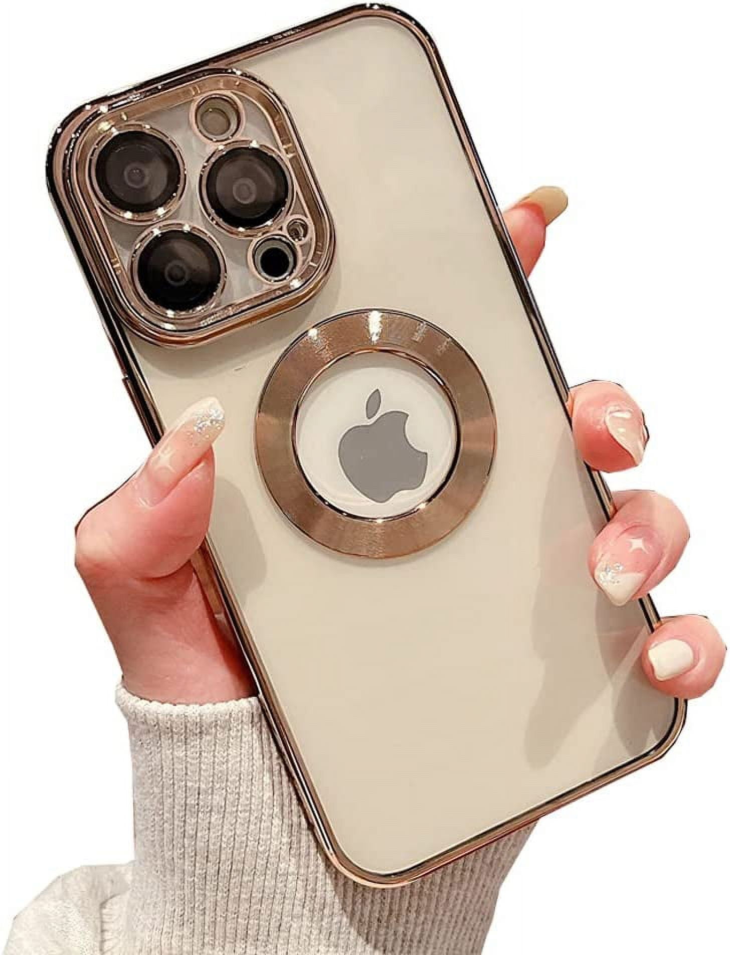 for iPhone 12 Pro Max Case Logo View,with Camera Lens Protector, for