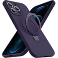 thumbnail image 1 of for iPhone 12 Pro Max Case with Magnetic Invisible Stand Compatible with MagSafe Military-Grade Protection Shockproof Silicone iPhone 12 Pro Max Phone Cases for Women Men 6.7'' 2020,Purple, 1 of 12