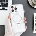 thumbnail image 1 of for iPhone 12 Pro Max Case with Magnetic Invisible Stand, Compatible with MagSafe Phone Holder Case [Military Drop Protection] Shockproof Clear Matte Phone Case for iPhone 12 Pro Max, Clear, 1 of 8