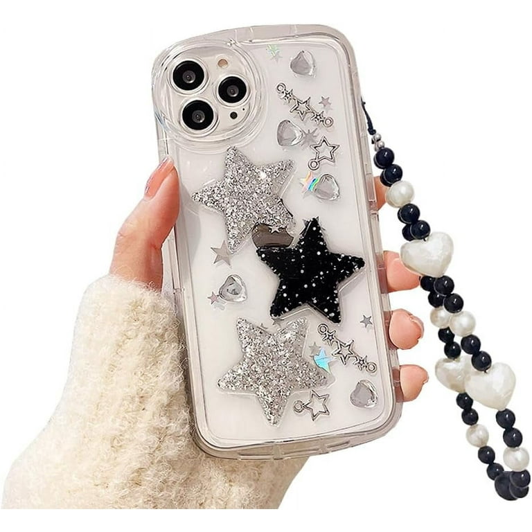 for iPhone 12 Pro Max Case with Phone Charm Chain Accessories Cute