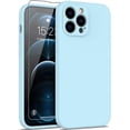 thumbnail image 1 of for iPhone 12 Pro Max Case with Screen Protector,Complete Protection with Enhanced Camera Lens Cover,Soft Silicone Protective Phone Case for iPhone 12 Pro Max 6.7",Ice Blue, 1 of 13