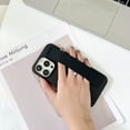 thumbnail image 1 of for iPhone 12 Pro Max Case with Strap, [Non Slip Matte Touch] Slim Protective Phone Case with Elastic Finger Wristband, Shockproof Hard PC Cover for iPhone 12 Pro Max - Black, 1 of 8