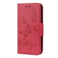 thumbnail image 1 of iPhone 12 Pro Max Case Wallet, Allytech Slim Fit PU Leather Butterfly Embossed Folding Stand Folio Flip Shockproof Card Slots Wallet Case Cover for Apple iPhone 12 Pro Max, Rose, 1 of 1