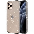 thumbnail image 1 of iPhone 12 Pro Max Clear Case, Dteck Bling Glitter Transparent Clear Case Sparkle Flexible Soft TPU Protective Cover for Apple iPhone 12 Pro Max 6.7 inch, Black, 1 of 6