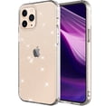 thumbnail image 1 of iPhone 12 Pro Max Clear Case, Dteck Bling Glitter Transparent Clear Case Sparkle Flexible Soft TPU Protective Cover for Apple iPhone 12 Pro Max 6.7 inch, Clear, 1 of 6