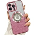 thumbnail image 1 of for iPhone 12 Pro Max Magnetic Glitter Case Compatible with MagSafe,Full Protection Slim Shockproof Anti-Scratch Case with Camera Lens Protector Logo View Dust-Proof Net for Women Pink, 1 of 7