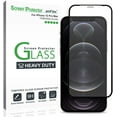 thumbnail image 1 of iPhone 12 Pro Max Screen Protector (6.7"), amFilm Tempered Glass Heavy Duty Film for Apple iPhone 12 Pro Max (2020), 1 of 7