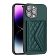 thumbnail image 1 of for iPhone 12 Pro Slim Case with Card Holders and Strap for Women, iPhone 12 Pro Phone Case Wallet PU Leather Kickstand RFID Blocking Flip Shockproof Wallet Case - Green, 1 of 11