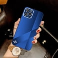 thumbnail image 1 of for iPhone 12 Pro Tempered Glass Phone Case, Gradient Shockproof Anti-Scratches Protective Cover with Camera and Screen Protection Fashionable Anti-yellowing Case for iPhone 12 Pro(6.1 inch),Blue, 1 of 2