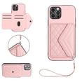 thumbnail image 1 of for iPhone 12 Pro Wallet Case with Card Holder, Elegant Durable PU Leather Protective Magnetic Closure Flip Phone Cover Kickstand RFID Blocking for Women Girls for iPhone 12 Pro, Pink, 1 of 9
