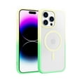 thumbnail image 1 of for iPhone 12 Pro / iPhone 12 6.1" Case Magnetic Phone Case [Compatible with MagSafe] TPU Bumper Hard Skin-Feel Back Slim Fit Shockproof Protective Case Cover for Men Women Girls, Green, 1 of 7