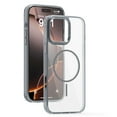 thumbnail image 1 of for iPhone 12 Transparent Case, for iPhone 12 Magnetic Military Grade Drop Protection Anti Yellowing Cell Phone Cover - Rugged Durable Shockproof Drop Protective Bumper, Gray, 1 of 9