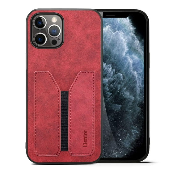 iPhone 12 Wallet Case, iPhone 12 Pro Wallet Case, Dteck Slim Credit Card Slot Holder Case PU Leather Wallet Case for Apple iPhone 12 / iPhone 12 Pro 6.1 inch 2020, Red