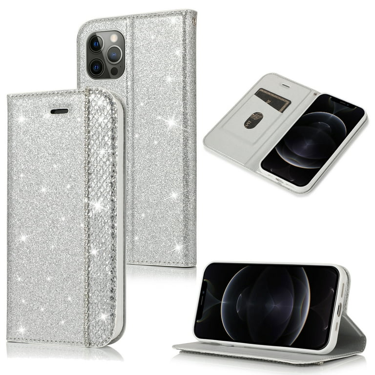 iPhone 12 mini Case, iPhone 12 mini Wallet Case, Allytech Bling
