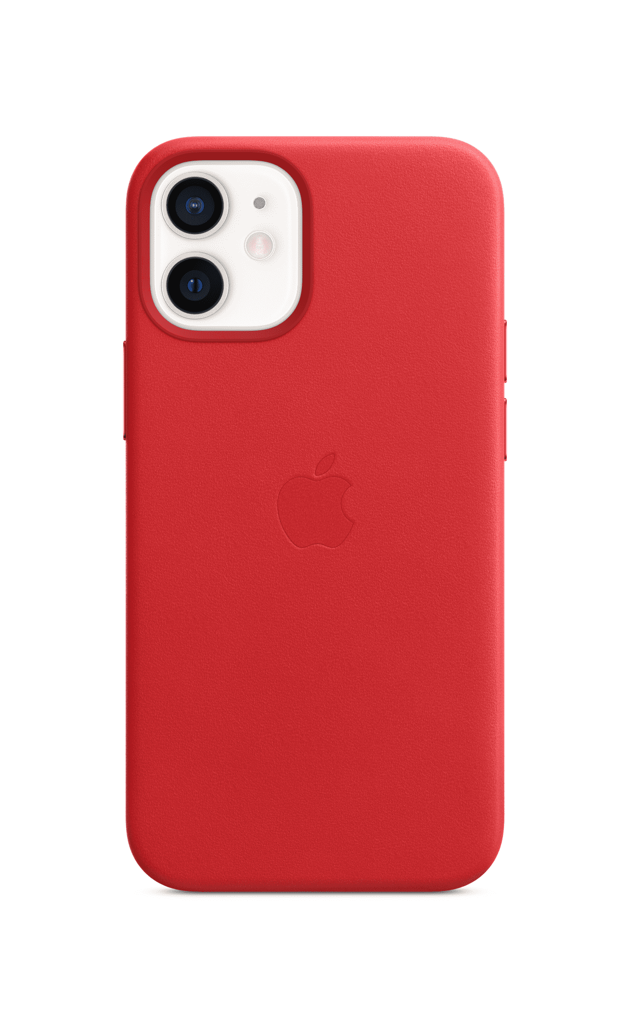 iPhone 12 Mini Leather Designer Phone Case-Red