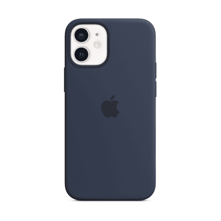 Apple - iPhone 12 mini Silicone Case with MagSafe - Deep Navy