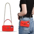 thumbnail image 1 of for iPhone 12 mini Wallet Case ,Crossbody Phone Case with Lanyard Strap Cute Wallet Case Flip Folio Credit Card Holder Soft Silicone Girls Lady Handbag Case for iPhone 12 mini Red, 1 of 14