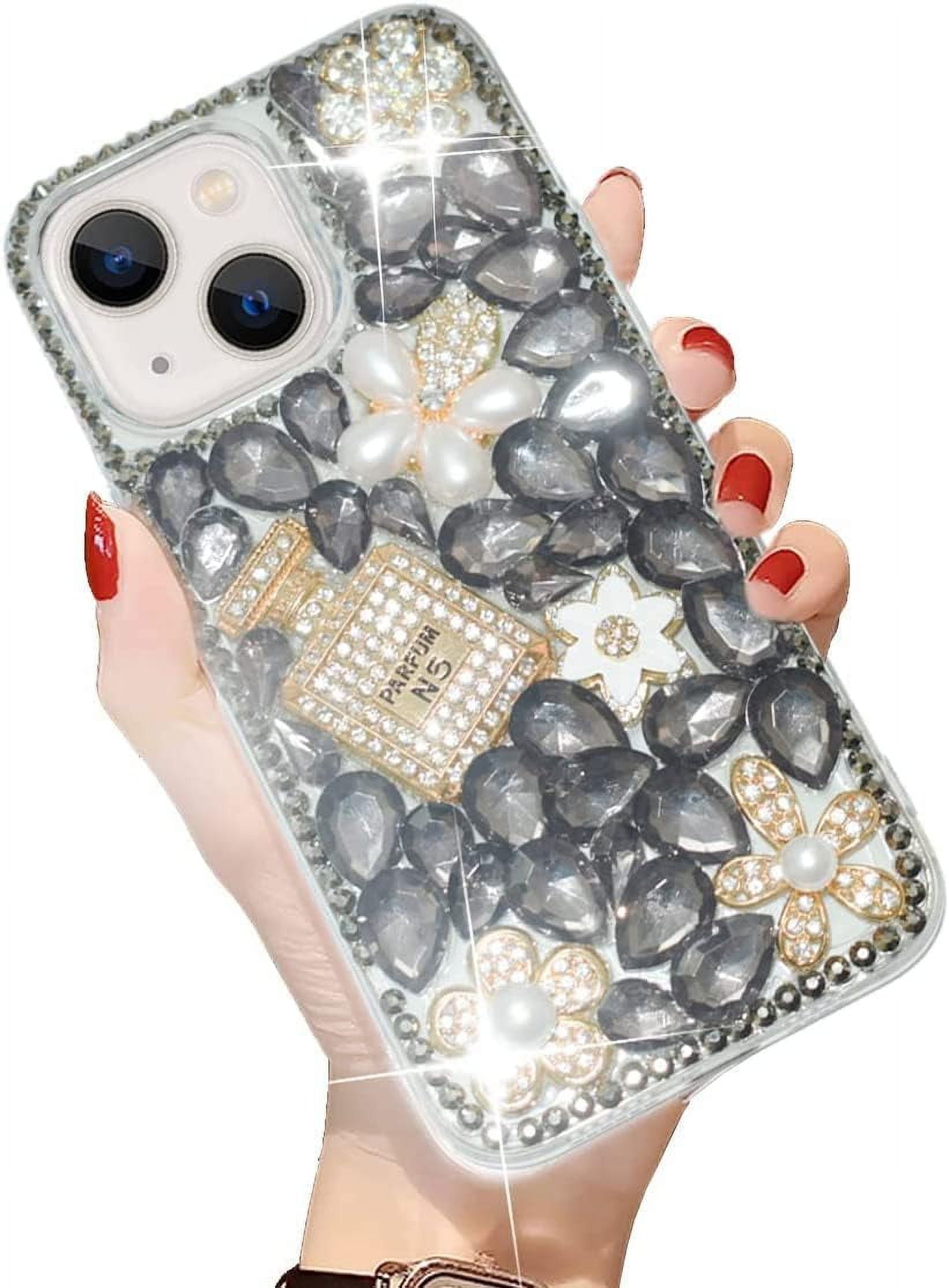 iPhone 13 Bling Glitter Case,Luxury Bling Diamond Rhinestone Gemstone ...