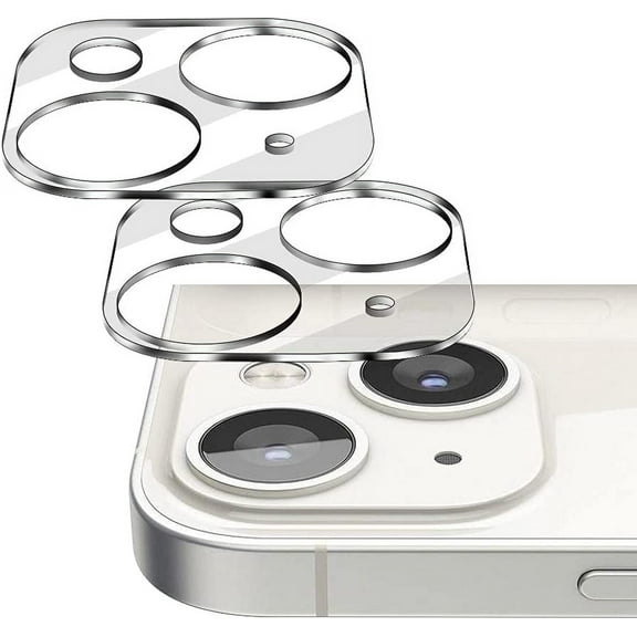 for iPhone 13 Camera Lens Protector, 2 Packs Dual Camera Shield Protective Film Cover HD Tempered Glass Ultra-Thin Anti-Scratch Case Friendly for iPhone 13 6.1-inch/13 mini 5.4-inch