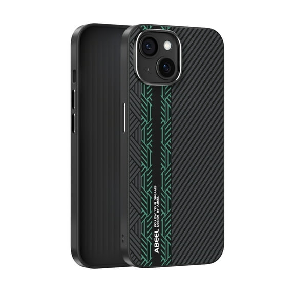 for iPhone 13 Carbon Fiber Pattern Case, Magnetic Case[Compatible with Mag-Safe] Smooth Slim Fit Shockproof Women Men Protective Sturdy Durable Case for iPhone 13,B