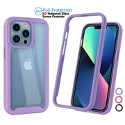 iPhone 13 Case Clear, Cover Case Slim for iPhone 13 6.1, Njjex Full-Body Rugged Transparent Clear Back Bumper Case Cover for Apple iPhone 13 6.1 2021
