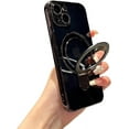 thumbnail image 1 of for iPhone 13 Case Clear Magnetic Build-in Stand with Camera Lens Protection MagSafe Shockproof Soft Protective Slim Phone Case Cover for iPhone 13 Case 6.1 Inch - Black, 1 of 12