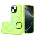 thumbnail image 1 of for iPhone 13 Case [Compatible with MagSafe] [Military-Grade Drop Protection] [Anti-Fingerprint] [Anti-Scratch] Slim Silky-Soft Touch Translucent Matte Case For iPhone 13,Green, 1 of 5
