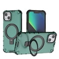 thumbnail image 1 of for iPhone 13 Case Compatible with MagSafe Rugged Grip Back Case with Magnetic Ring Adjustable Stand Military Grade Heavy Duty Protection Shockproof Anti-Scratch Phone Cover,GreenGreen, 1 of 9