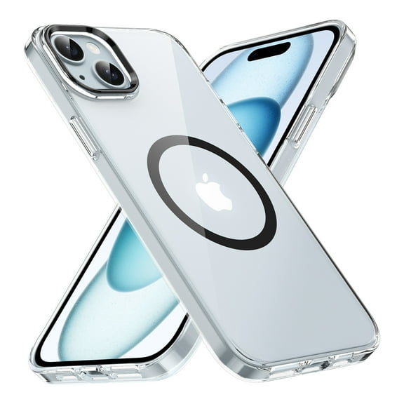 For iPhone 13 Case, Compatible with MagSafe, Shockproof Military-Grade Protection, Magnetic Phone Case for iPhone 13, Classic Hybrid Drop Proof Anti-Fingerprint Anti-Scratch Case,Black