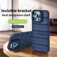 thumbnail image 1 of iPhone 13 Case Cover, Heat Dissipation Design Camera Lens Invisible Kickstand Shockproof Drop Protection Lightweight Rugged Phone Case for Apple iPhone 13, Blue, 1 of 8