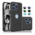 thumbnail image 1 of iPhone 13 Case, Cute Case for iPhone 13 6.1", Njjex Shock Absorbing Silicone & Plastic Bumper Rugged Grip Hard Protective Cases Cover for Apple iPhone 13 2021 -Black, 1 of 7
