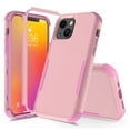 thumbnail image 1 of for iPhone 13 Case, Defender Case Compatible with iPhone 13 Case, Hybrid Heavy Duty Military Grade Full-Body Drop Shockproof Dustproof 3-Layers Rugged Protective Phone Cover, 
Pink, 1 of 5