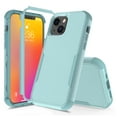 thumbnail image 1 of for iPhone 13 Case, Defender Case Compatible with iPhone 13 Case, Hybrid Heavy Duty Military Grade Full-Body Drop Shockproof Dustproof 3-Layers Rugged Protective Phone Cover, 
Green, 1 of 5