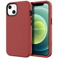 thumbnail image 1 of iPhone 13 Case, Dteck Heavy Duty Shockproof Rugged Anti-Drop Hybrid Durable 3-Layer Protective Phone Case Cover Compatible with Apple iPhone 13 6.1 inch, Red, 1 of 7