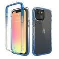 thumbnail image 1 of iPhone 13 Case,Dteck Shockproof Rubber Bumper Hybrid PC Gradient Lightweight Slim Transparent Back Cover without Screen Protector For Apple iPhone 13 6.1-inch,Blue, 1 of 7