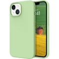 thumbnail image 1 of iPhone 13 Case, Liquid Silicone Soft Gel Rubber iPhone 13 Phone Case Slim Fit Cover with Microfiber Lining Shockproof Protective Phone Cases for iPhone 13 6.1 inch, Matcha Green, 1 of 16