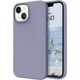 thumbnail image 1 of iPhone 13 Case, Liquid Silicone Soft Gel Rubber iPhone 13 Phone Case Slim Fit Cover with Microfiber Lining Shockproof Protective Phone Cases for iPhone 13 6.1 inch, Grey, 1 of 15