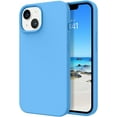 thumbnail image 1 of iPhone 13 Case, Liquid Silicone Soft Gel Rubber iPhone 13 Phone Case Slim Fit Cover with Microfiber Lining Shockproof Protective Phone Cases for iPhone 13 6.1 inch, Sea Blue, 1 of 15