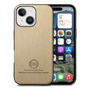 For iPhone 13 Case, Luxury Elegant Leather Slim Business PU Rugged Non-Slip Grip Shockproof Bumper Full Body Protective Cover Phone Case For iPhone 13,Khaki