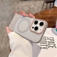 thumbnail image 1 of for iPhone 13 Case Magnetic Phone Case Compatible with MagSafe, Soft TPU Bumper Hard Translucent Matte Back Slim Fit Shockproof Protective Case Cover for Men Women Girls - Gray, 1 of 9