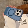 thumbnail image 1 of for iPhone 13 Case Magnetic Phone Case Compatible with MagSafe, Soft TPU Bumper Hard Translucent Matte Back Slim Fit Shockproof Protective Case Cover for Men Women Girls - Royalblue, 1 of 9