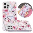 thumbnail image 1 of iPhone 13 Case, Mantto Cute Patterned Slim Fit Hybrid Shockproof Soft TPU Silicone Rubber Bumper Painted Print Back [6.1 inch] Phone Cover For Apple iPhone 13, Roses, 1 of 6