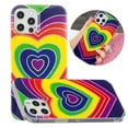thumbnail image 1 of iPhone 13 Case, Mantto Cute Patterned Slim Fit Hybrid Shockproof Soft TPU Silicone Rubber Bumper Painted Print Back [6.1 inch] Phone Cover For Apple iPhone 13, Love, 1 of 6