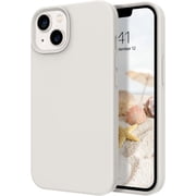 iPhone 13 Case, Phone Case for iPhone 13 Liquid Silicone Soft Gel Rubber Microfiber Lining Cushion Texture Cover Protective- Stone
