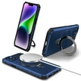 thumbnail image 1 of for iPhone 13 Case with Stand, Magnetic Rugged Military Grade Shockproof Portective Case Compatible with MagSafe Wireless Charger&Magnetic Car Mount Holder For iPhone 13, Royalblue, 1 of 10
